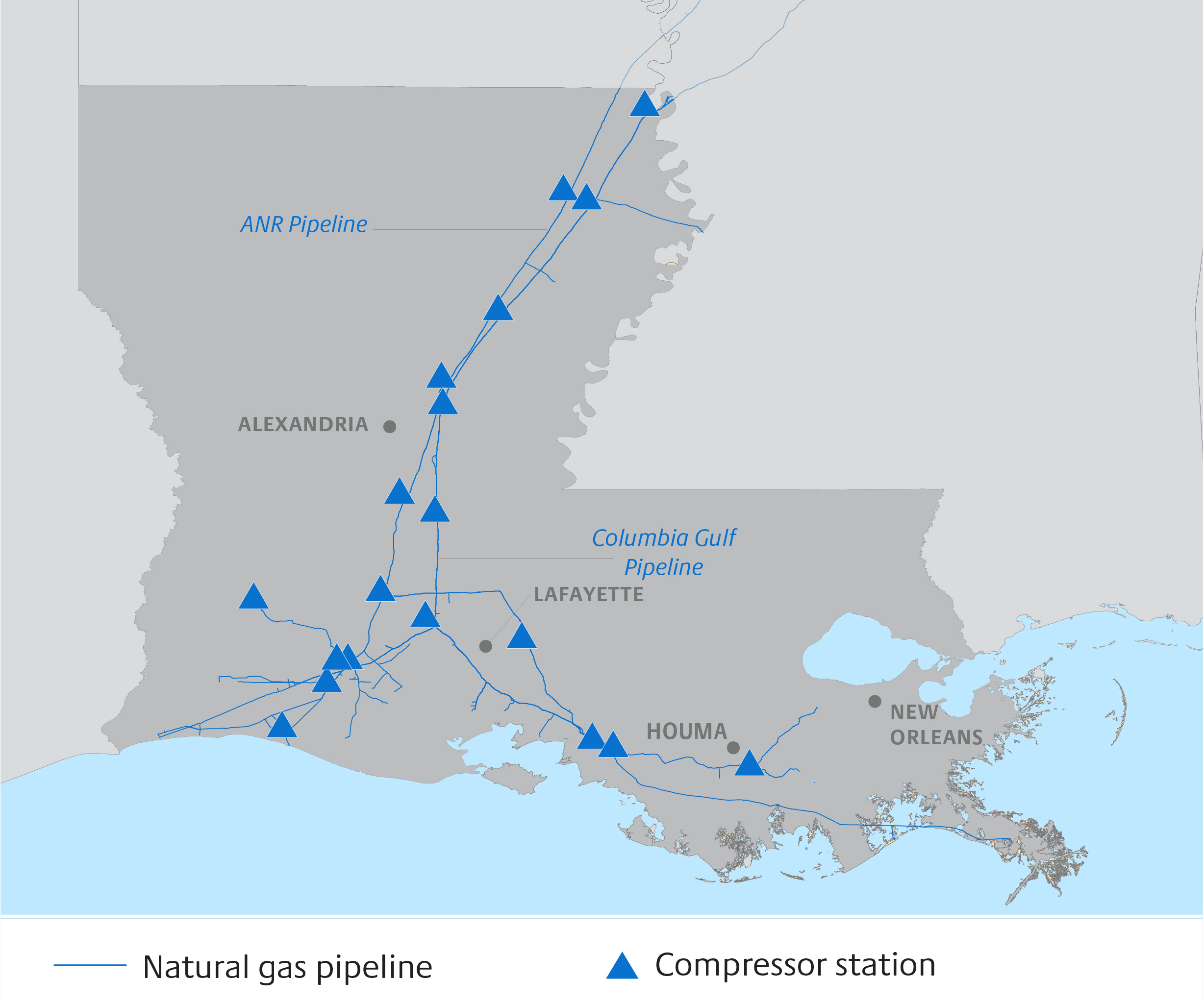 Heart of America – Louisiana map